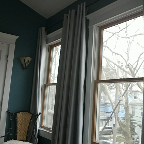 Brand new unopened! Silver 37"x84" curtains - Picture 4 of 4